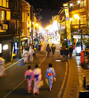 写真：城崎温泉街